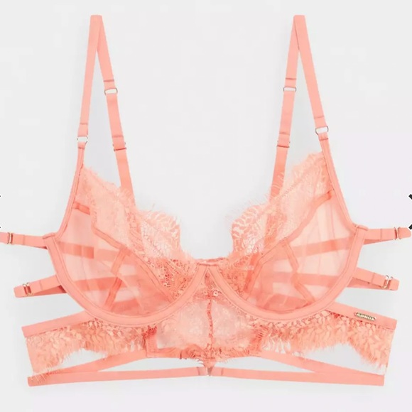 Bluebella for VS 34B 34C 34D 34DD Strappy Bra Mesh - Picture 3 of 3